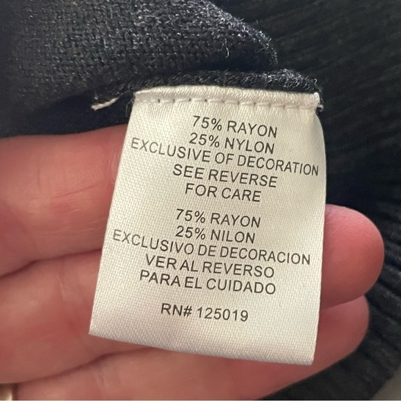 Joseph A Charcoal Turtleneck Sweater  Size: Small - Picture 8 of 11